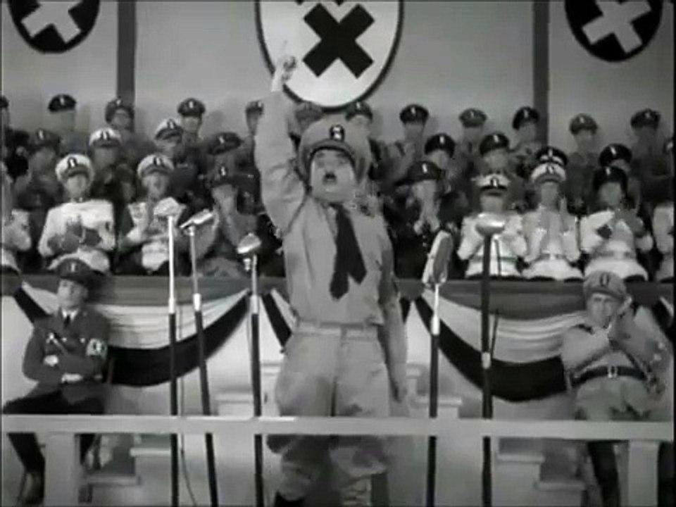 Charlie Chaplin dans "Le dictateur"