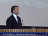 Renzi: Cambieremo l'Italia solo con disciplina e onore