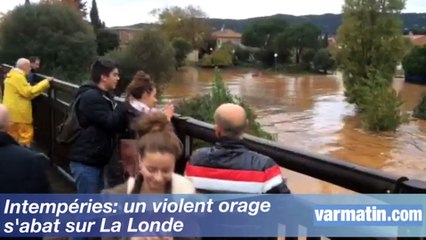 Intempéries: un violent orage  s'abat sur La Londe