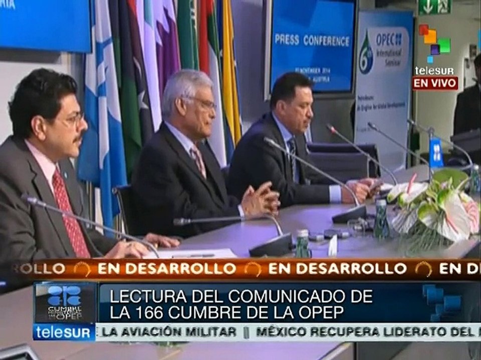 Al clausurar cumbre, OPEP decide no reducir su producción de petróleo