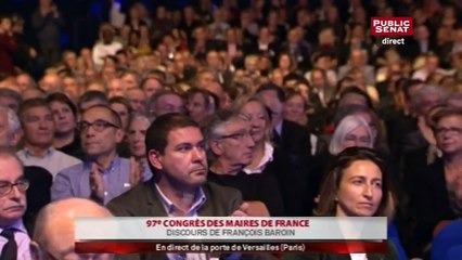 Congrès des maires de France : discours de François Baroin et Manuel Valls