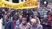 Οργή λαού στην Ελλάδα κατά της λιτότητας - χιλιάδες στην πορεία στο κέντρο της Αθήνας