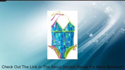 Laguna Big Girls'  Hearts One Piece Swimsuit, Black, 8 Review