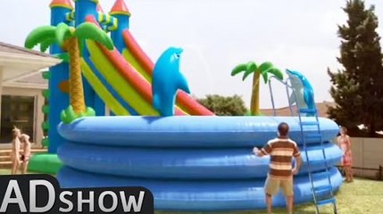 Dad buys GIANT POOL for his children