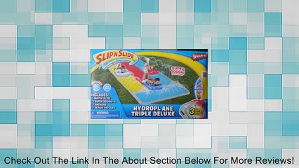 Whamo Hydroplane Triple Deluxe Super Tough Water Slide with 3 Super Boogies Included Review