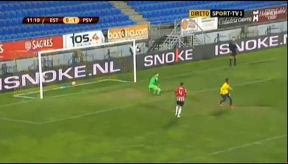 Goal -12'  Toze - Estoril 1 - 1 PSV - Europa League - 27.11.2014