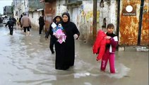 Gaza em ruínas ameaçada por chuvas torrenciais
