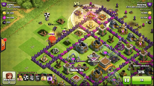 Clash of Clans FR ATTAQUE full 250 barbars