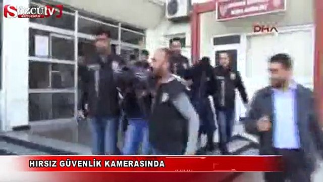 Hırsız güvenlik kamerasında