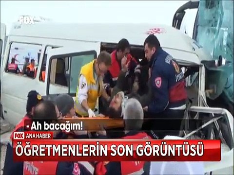 Otobüs ve servis aracı çarpıştı 2 öğretmen hayatını kaybetti