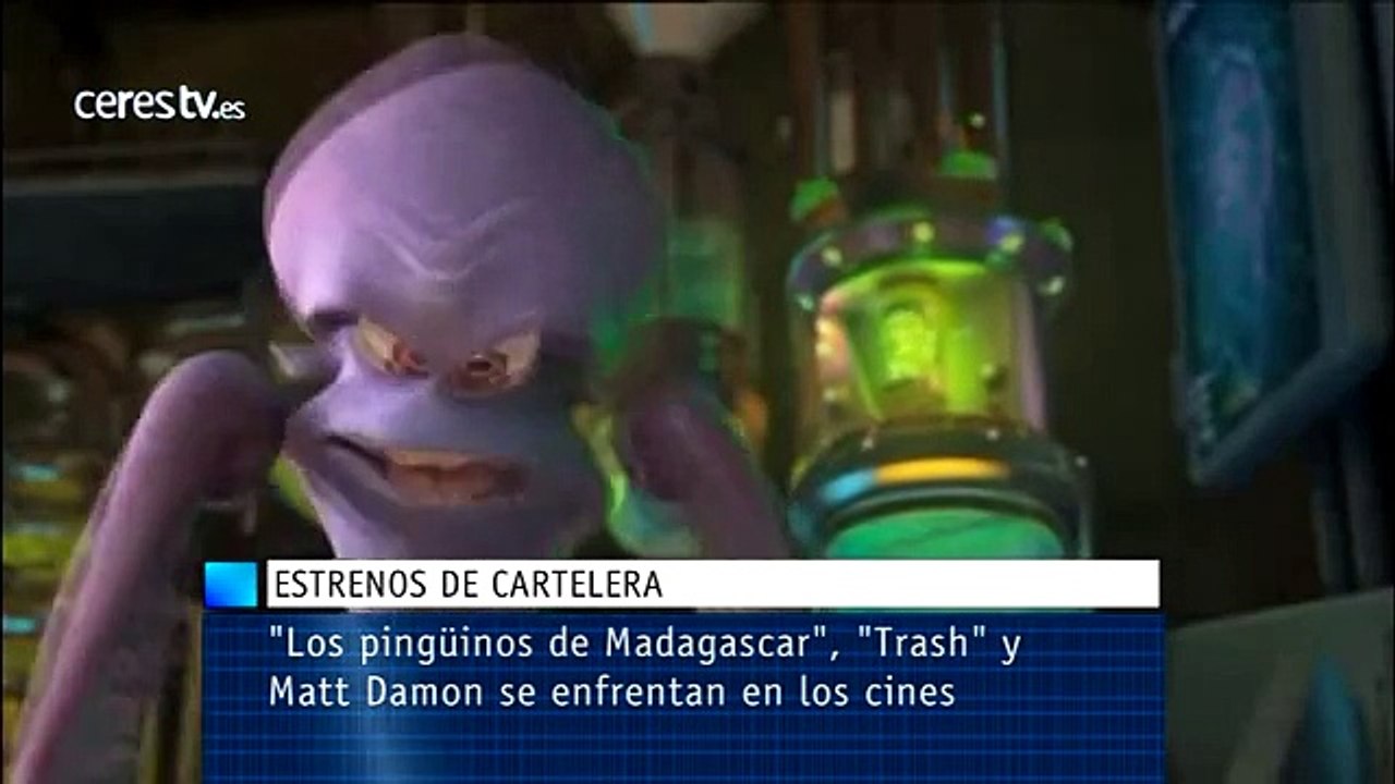 Cartelera / Estrenos: "Los pingüinos de Madagascar", "Trash" y Matt Damon se enfrentan en los cines