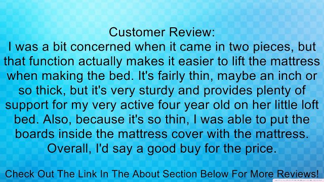 Wolf Twin Bunkie Board for Bunk Beds Review