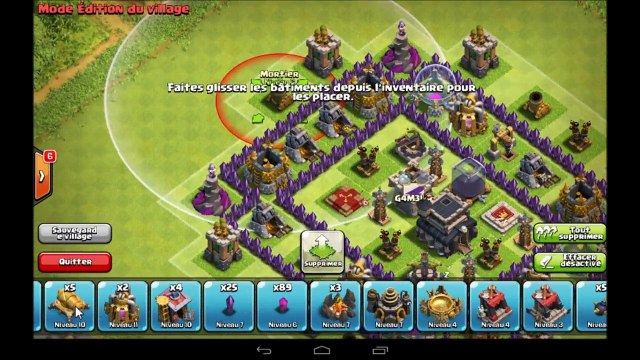 clash of clans FR HDV 9 rush trophée bon village hybrid
