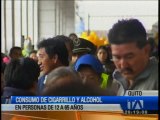 Estudio: En Ecuador la población se caracteriza por un uso intenso de cigarrillo y un uso ocasional de alcohol