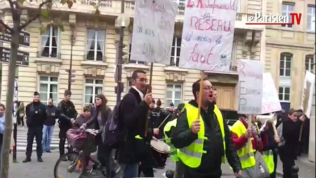 Manifestation des enseignants évincés du réseau d'éducation prioritaire