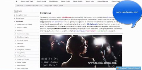 Gümüş Kolye