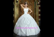 Vintage White Sweet 16 Dress Halter Taffeta Beading Ball Gown QDZY260PRT