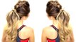 3 Workout Everyday Hairstyles | Braids Messy Bun Ponytail