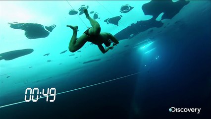 man best  diving in ice water