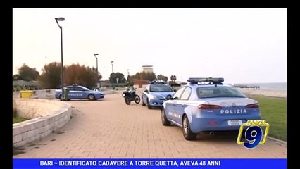 BARI | Identificato cadavere a Torre Quetta