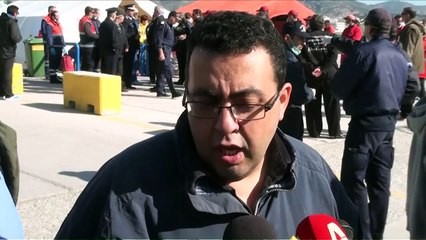 انزال 700 مهاجر غير شرعي من سفينة شحن تعطلت قرب كريت