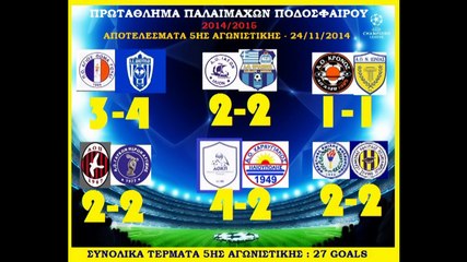 ΠΑΛΑΙΜΑΧΟΙ Π.Α.Ο.ΚΟΨΑΧΕΙΛΑΣ-5Η ΑΓΩΝΙΣΤΙΚΗ ΜΕ ΑΟ ΚΑΛΑΜΑΚΙΟΥ(2-2)-24/11/2014