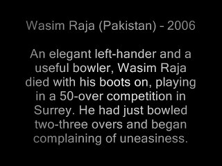 Philip hughes and other who died in cricket field