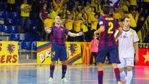 Futsal: FC Barcelona - Santiago Futsal (8-2, Highlights)
