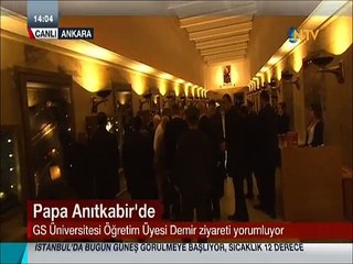 Papa Francis Anıtkabir Müzesi'ni gezdi