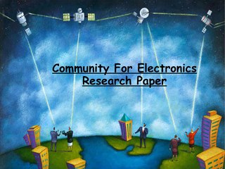 Electronics Industry can Share Online Paper/Presentation by weSRCH