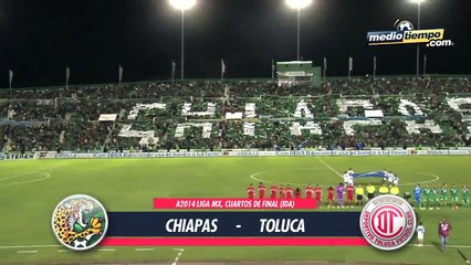 Los goles del: Chiapas vs Toluca (1 - 1)