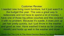 Maytex Piped Suede 2-Piece Slipcover Loveseat Review