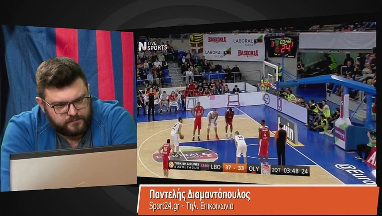 Ο Π. Διαμαντόπουλος στην Super basketball 27-11-2014
