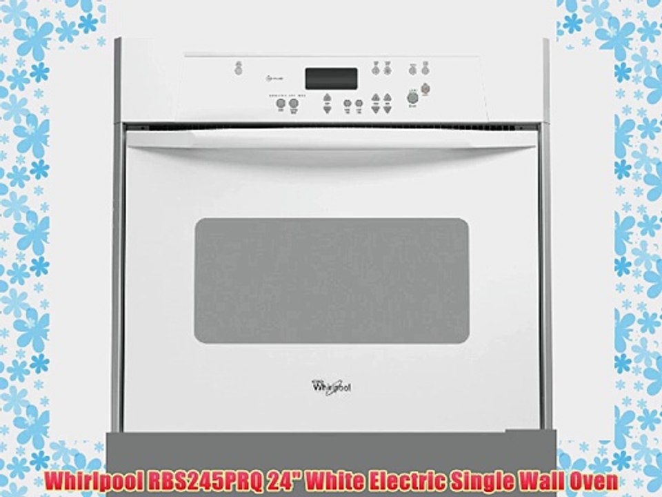 Whirlpool RBS245PRQ 24 White Electric Single Wall Oven