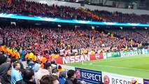 Bayern Munich away fans show their amazing support despite losing against Man City