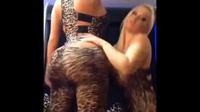 Twin models twerking in leopard skin - uppercheleongirls, Pulse tv uncut