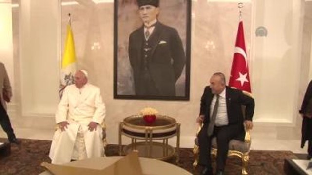 Papa Franciscus ve Çavuşoğlu Görüşmesi - Esenboğa