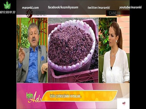 27.11.2014 İşin Aslı 12 Bölüm Ahmet MARANKİ Üzüm Çekirdeğini,Kabak Çekirdeğini,Nar ve Nar kabuğunun faydalarını,Meyve ve Sebzeler şekillerinin benzediği organları anlatıyor.Bölüm 1