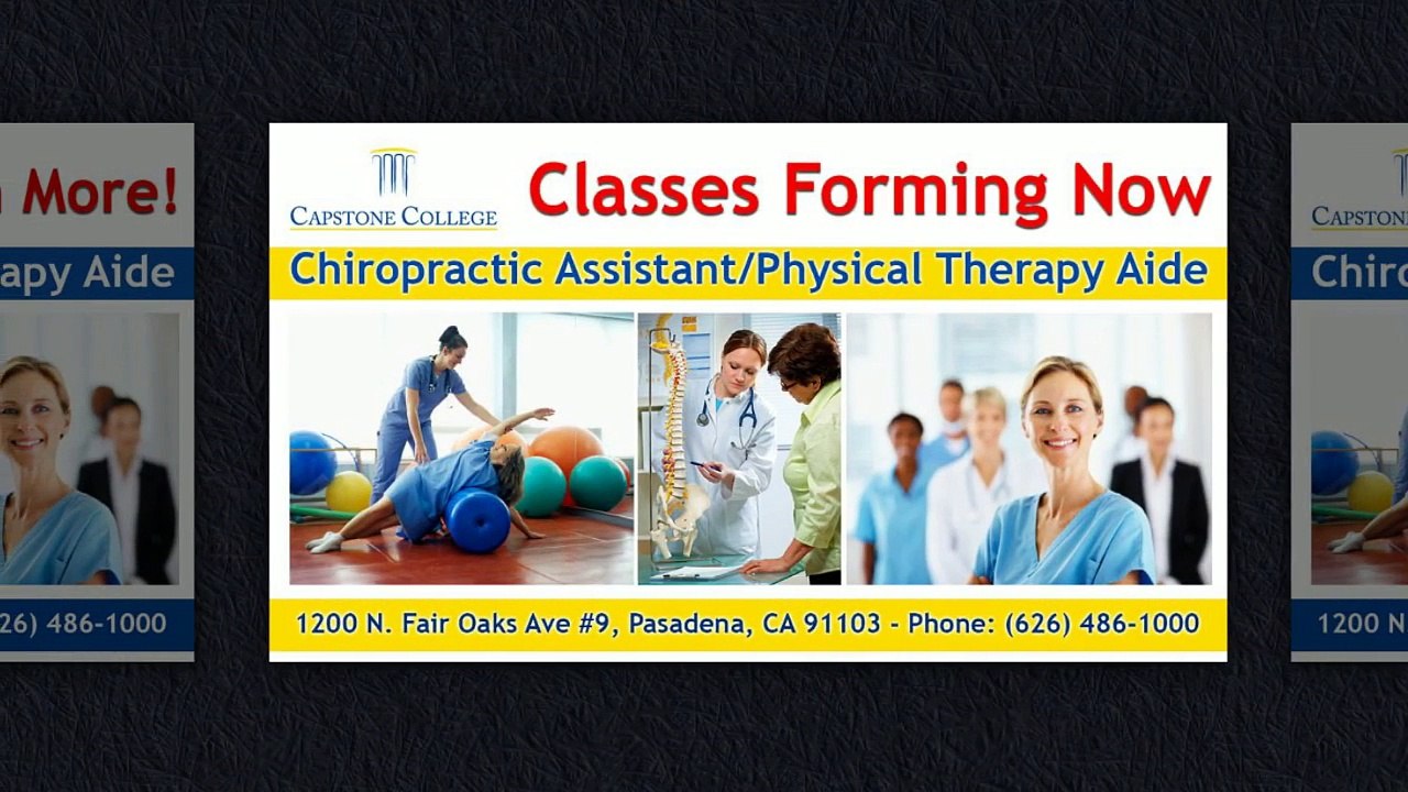Become a Chiropractic Assistant 626-486-1000