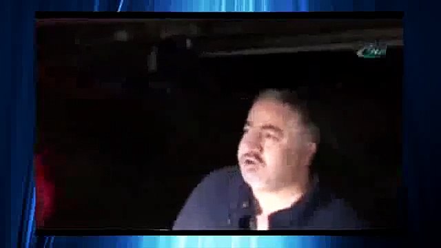 Araç suya gömülünce hunharca gülen adam