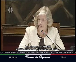 Roma - Strategie per contrastare la dispersione scolastica - Giannini (27.11.14)