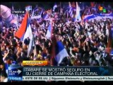 Candidatos presidenciales de Uruguay realizan cierres de campaña