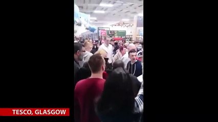 Black Friday Fights in Glasgow Scotland 2014