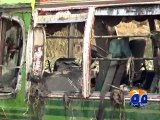 Lahore: 3 kids dead as dilapidated school bus fell into stream-Geo Reports-28 Nov 2014