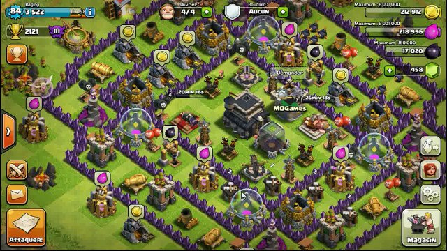 Clash Of Clans FR CLANS attaque full sorcier de le big boss