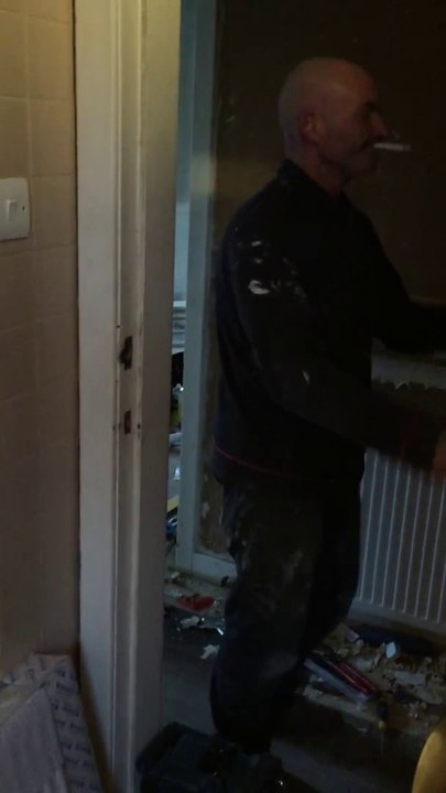 Plumber secretly filmed dancing when he should've been working!