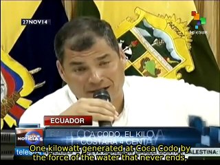 Ecuador to build 8 hydroelectric plants