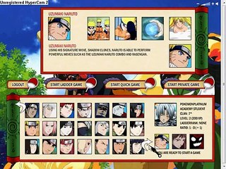 The online game naruto arena