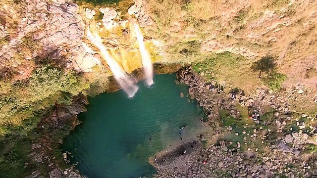 sajikot waterfall with Dji phantom 2 vision plus