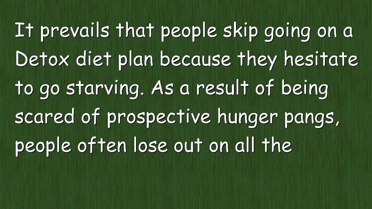 Detox diet